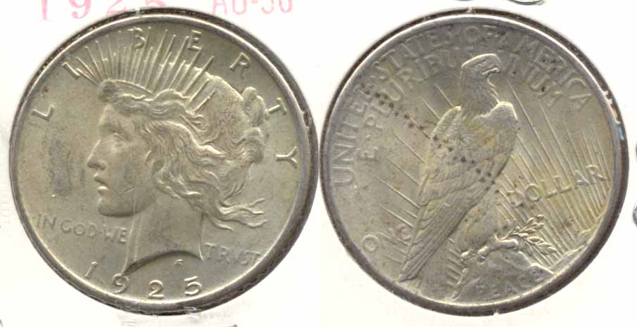 1925 Peace Silver Dollar AU-50 d