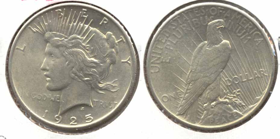 1925 Peace Silver Dollar AU-50 g