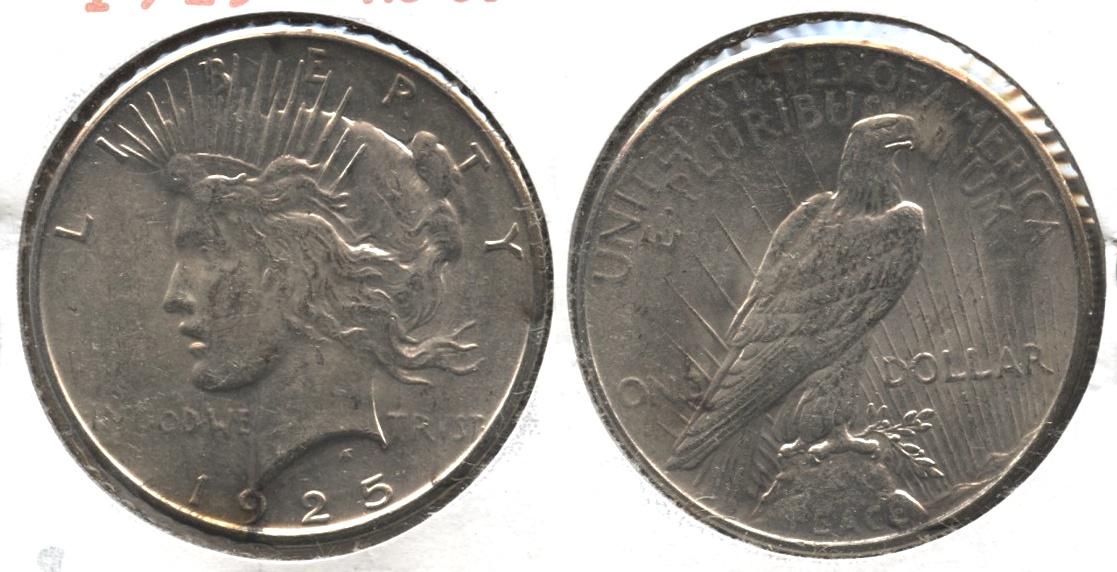 1925 Peace Silver Dollar AU-50 #t