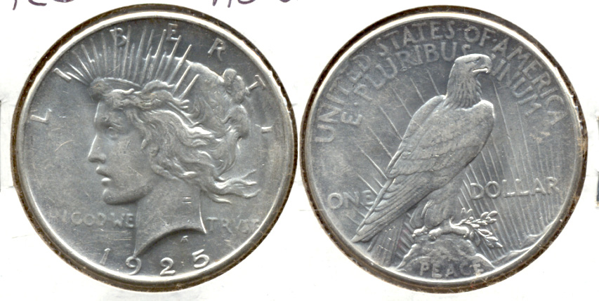 1925 Peace Silver Dollar AU-55