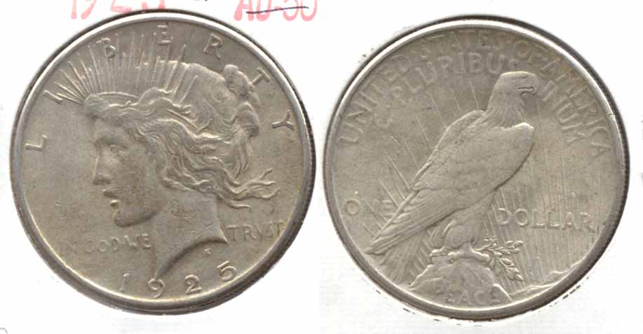 1925 Peace Silver Dollar EF-40 f