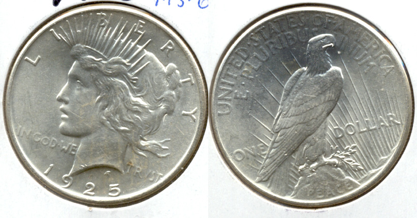 1925 Peace Silver Dollar MS-60 b