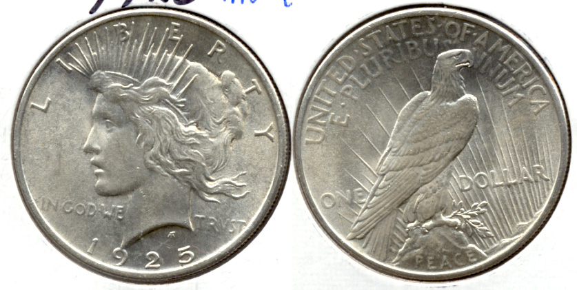 1925 Peace Silver Dollar MS-60 d
