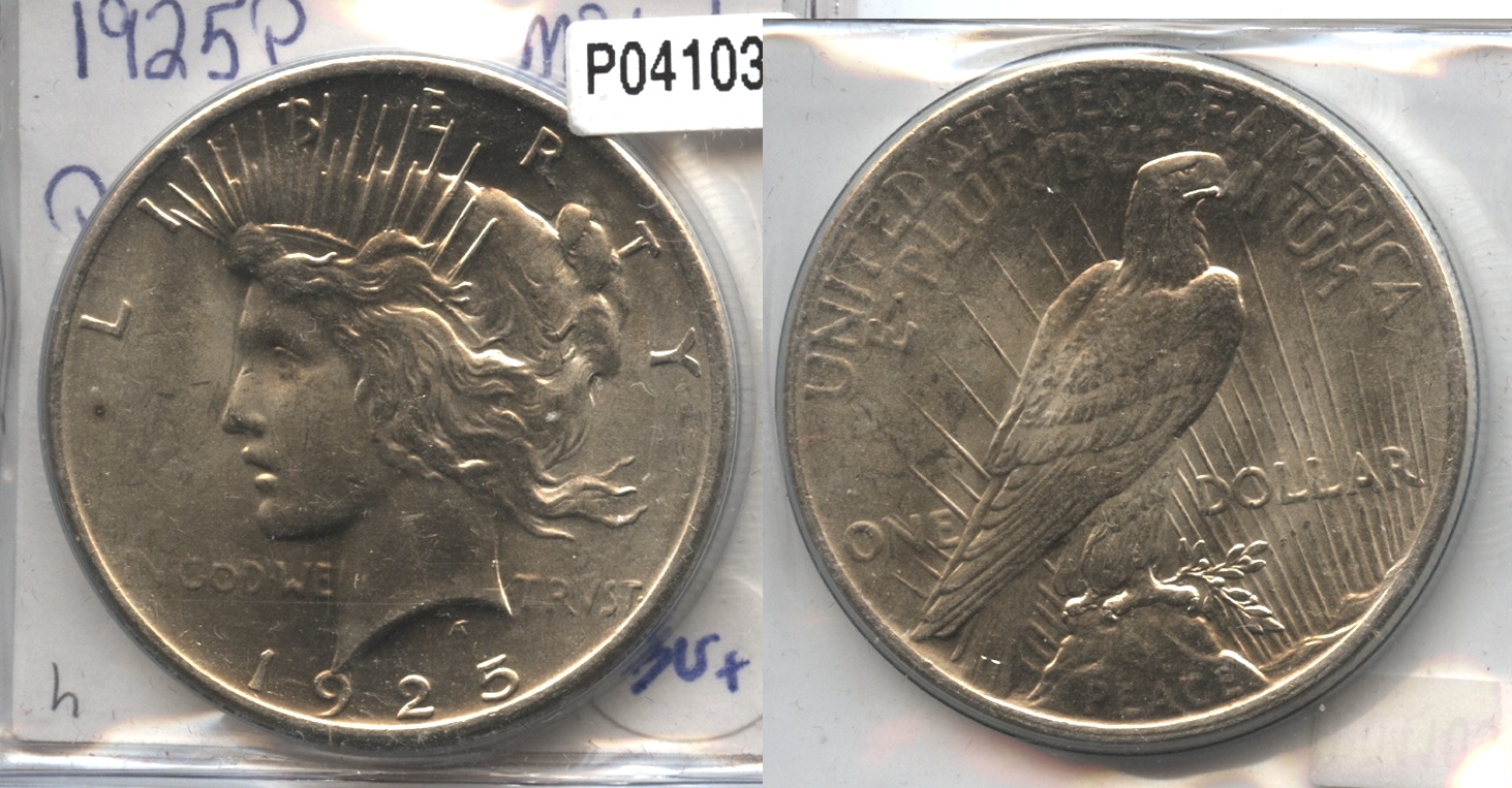 1925 Peace Silver Dollar MS-60 #h