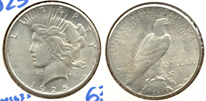 1925 Peace Silver Dollar MS-63