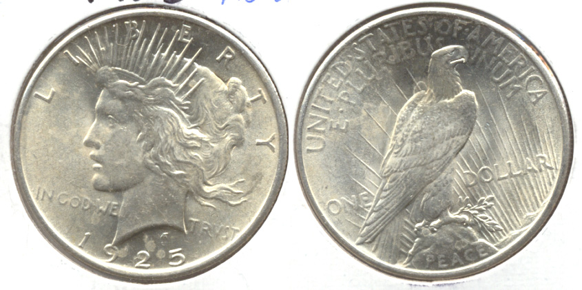 1925 Peace Silver Dollar MS-63 f