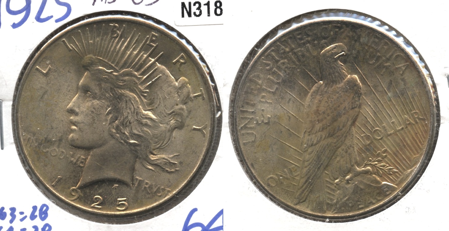 1925 Peace Silver Dollar MS-63 #l