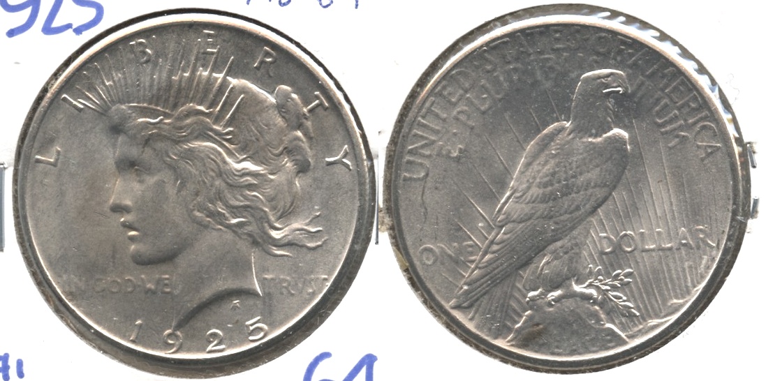 1925 Peace Silver Dollar MS-64