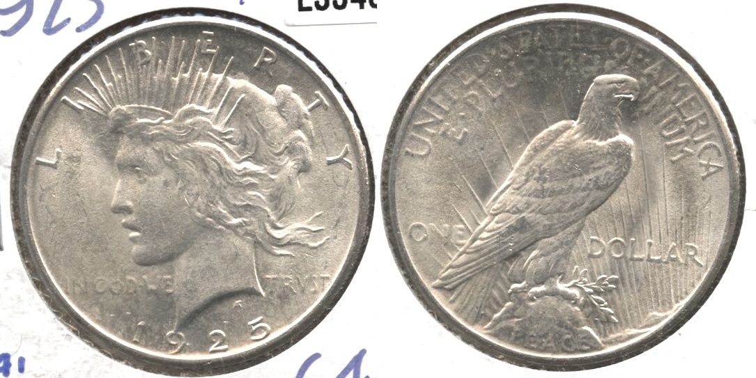 1925 Peace Silver Dollar MS-64 #a