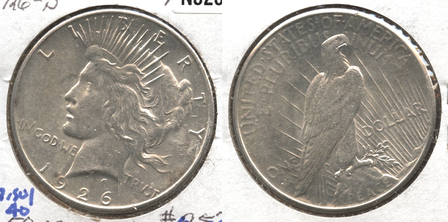 1926-S Peace Silver Dollar AU-55 #c