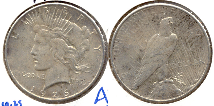 1926-S Peace Silver Dollar EF-40 a