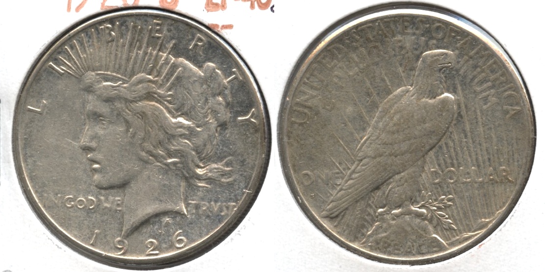 1926-S Peace Silver Dollar EF-40 #p