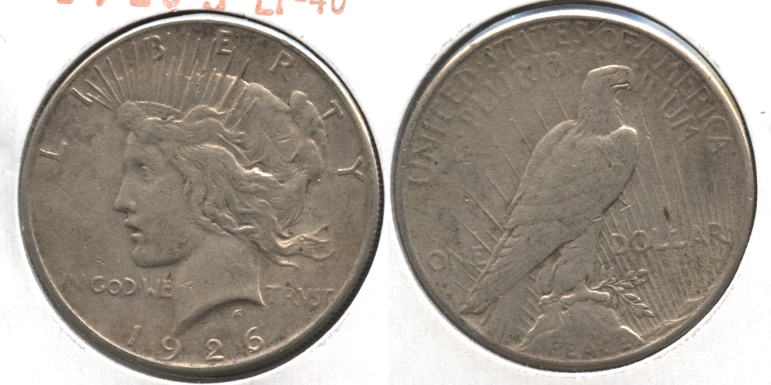 1926-S Peace Silver Dollar EF-40 #r