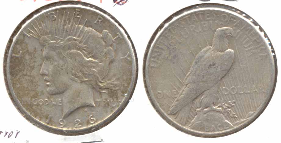 1926-S Peace Silver Dollar Fine-12 h