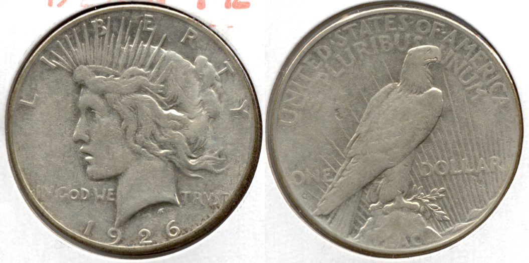 1926-S Peace Silver Dollar Fine-12 j