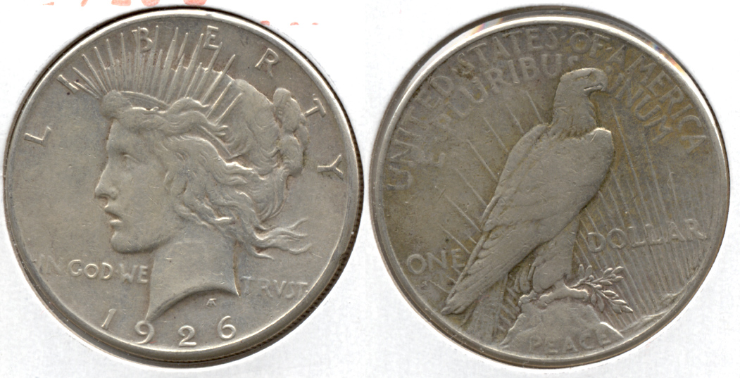 1926-S Peace Silver Dollar Fine-12 l