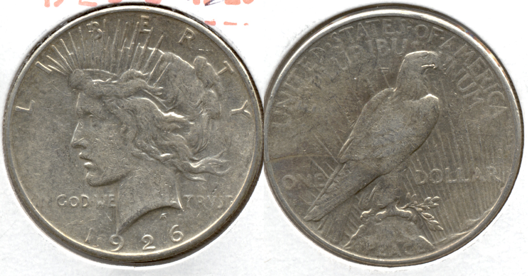 1926-S Peace Silver Dollar Fine-12 t