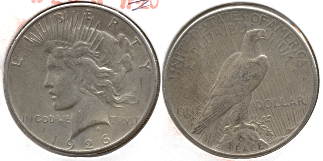 1926-S Peace Silver Dollar Fine-12 x