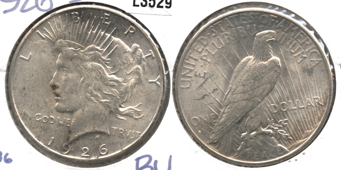1926-S Peace Silver Dollar MS-60 #c