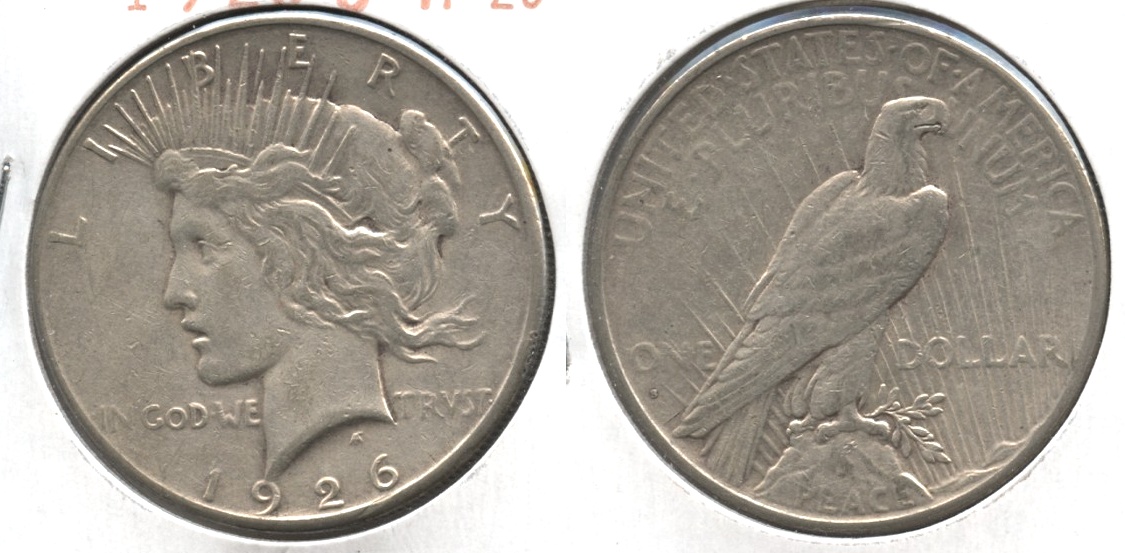 1926-S Peace Silver Dollar VF-20 #aa