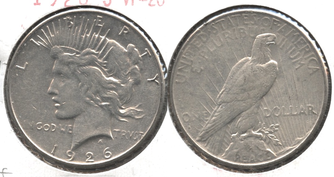 1926-S Peace Silver Dollar VF-20 #af