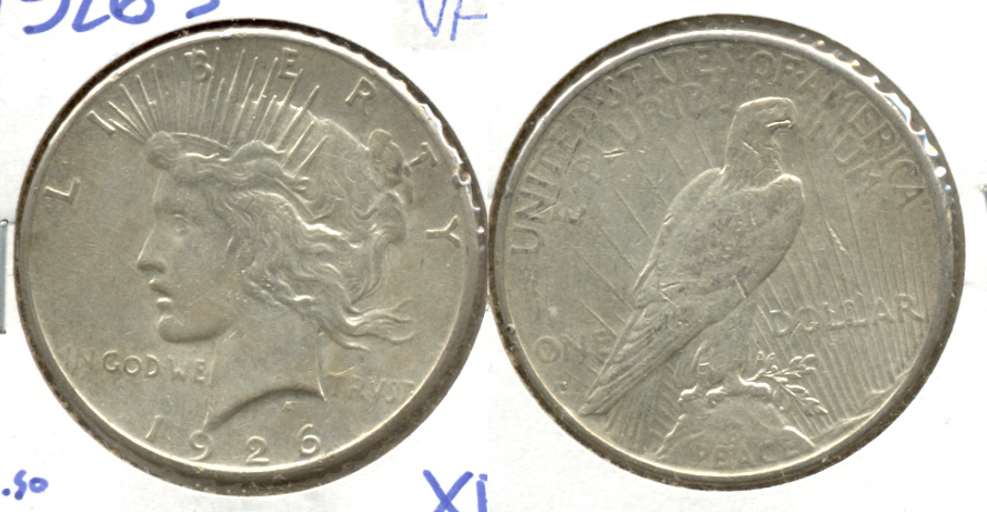 1926-S Peace Silver Dollar VF-20 h