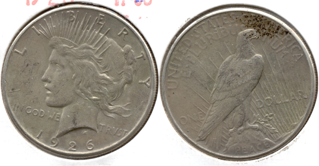 1926-S Peace Silver Dollar VF-20 m