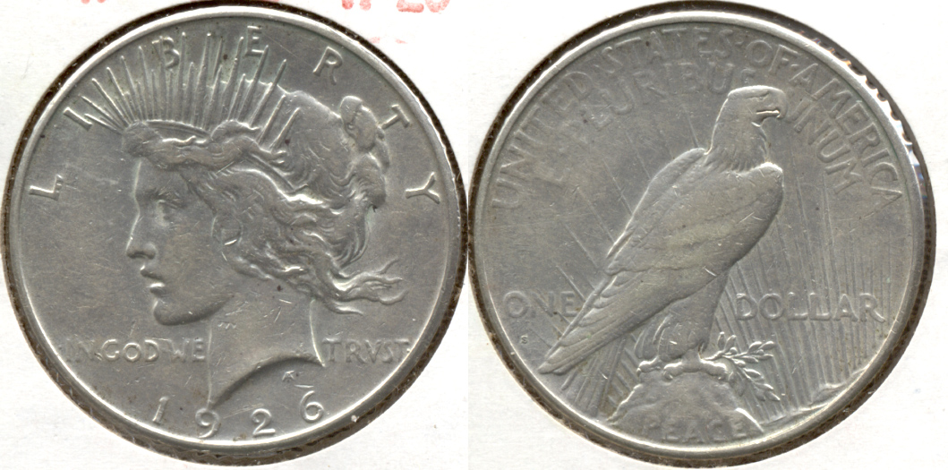 1926-S Peace Silver Dollar VF-20 n