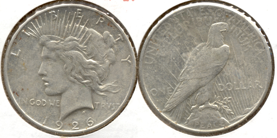 1926-S Peace Silver Dollar VF-20 o