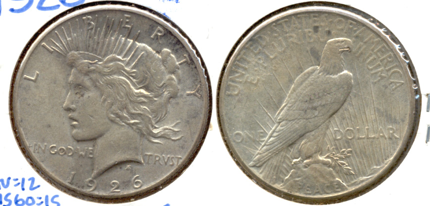 1926 Peace Silver Dollar AU-55