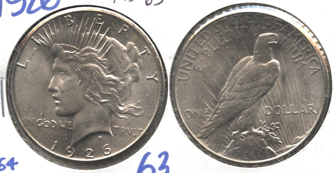 1926 Peace Silver Dollar MS-63 #d