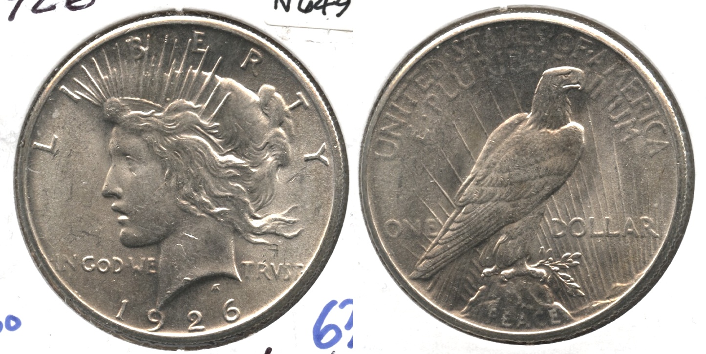 1926 Peace Silver Dollar MS-63 #e