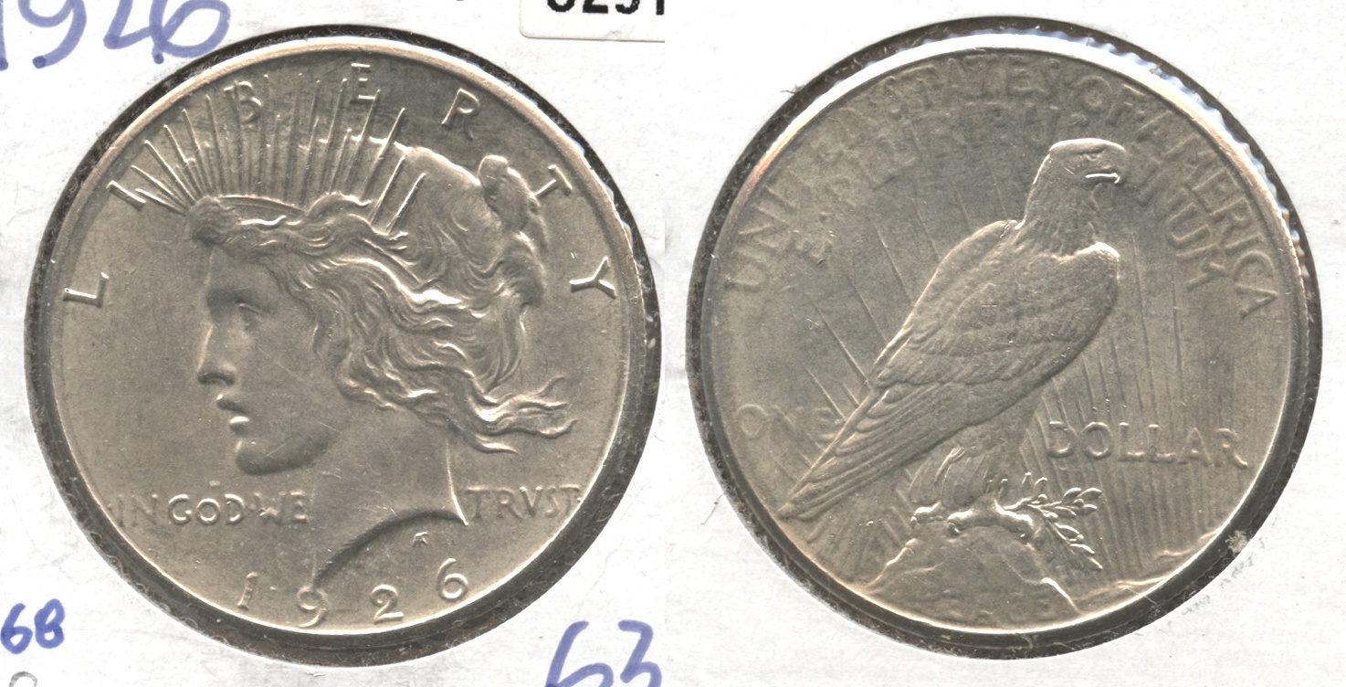 1926 Peace Silver Dollar MS-63 #f