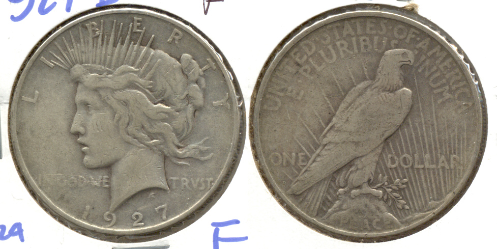 1927-D Peace Silver Dollar Fine-12