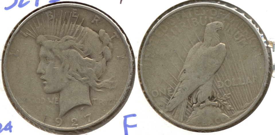 1927-D Peace Silver Dollar Fine-12 c