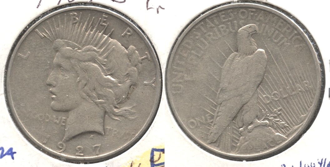 1927-D Peace Silver Dollar Fine-12 #f