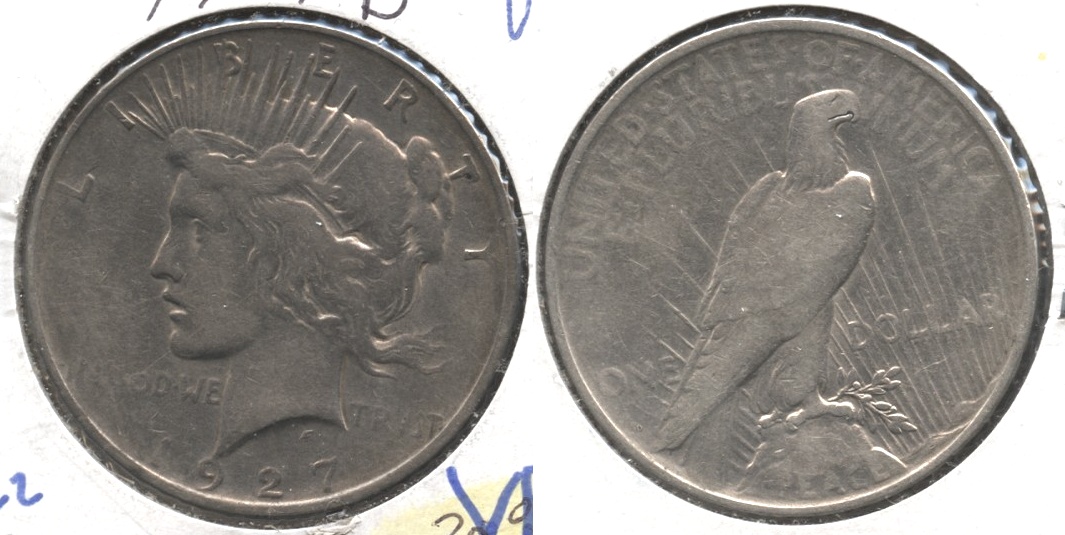 1927-D Peace Silver Dollar VF-20 #c