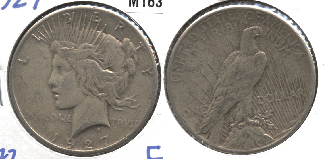 1927 Peace Silver Dollar Fine-12