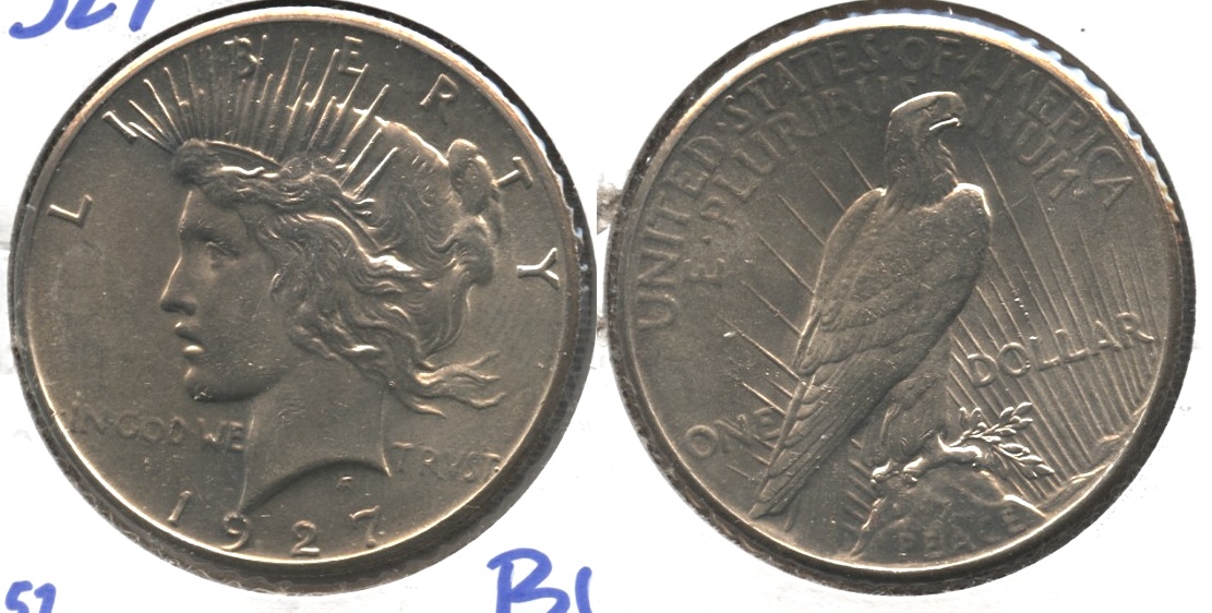 1927 Peace Silver Dollar MS-60 #c
