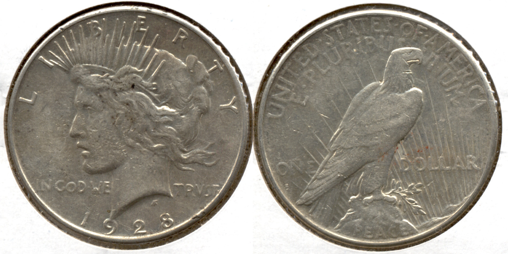 1928-S Peace Silver Dollar EF-40 Plated