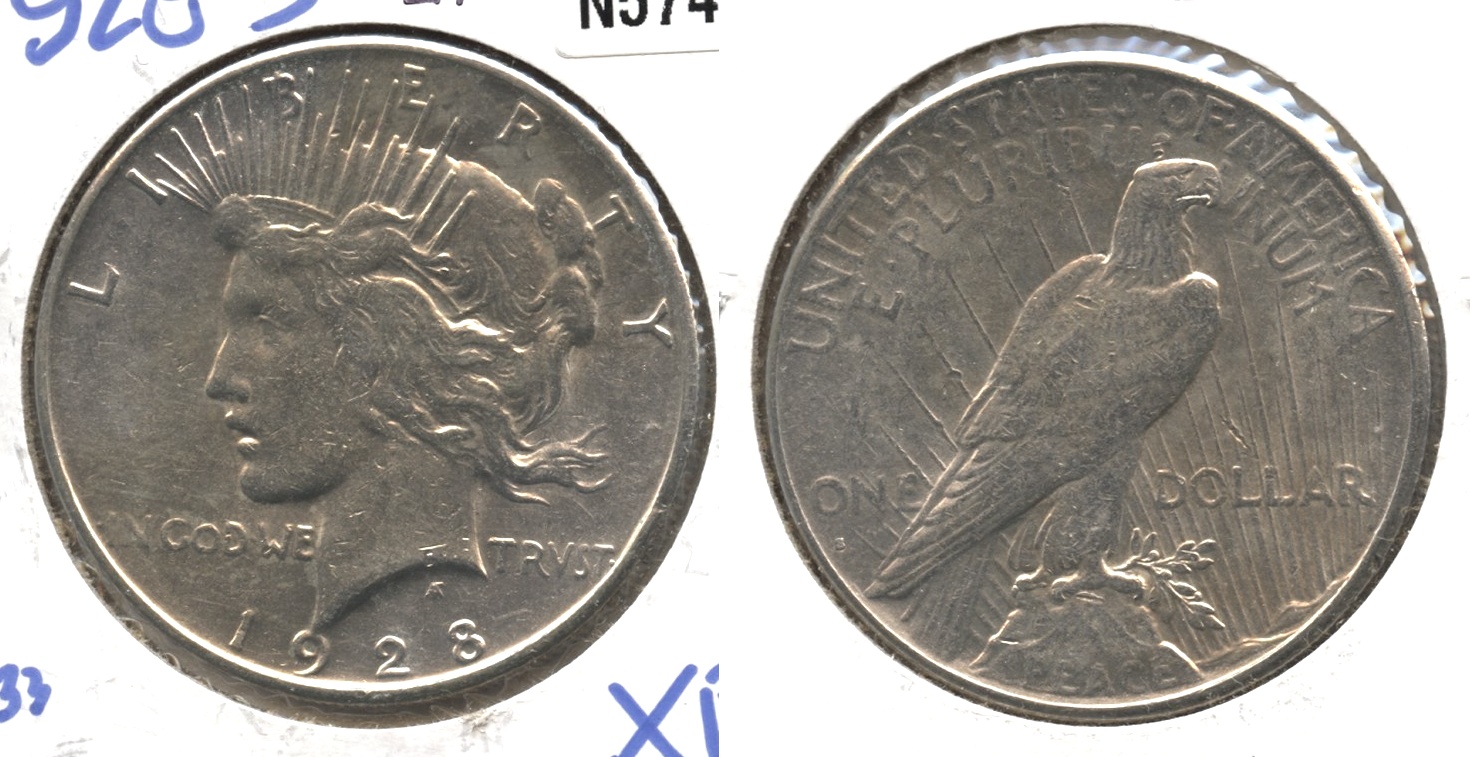 1928-S Peace Silver Dollar EF-40 #b