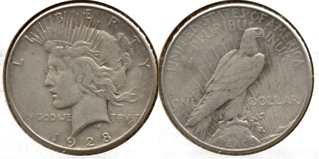 1928-S Peace Silver Dollar VF-20
