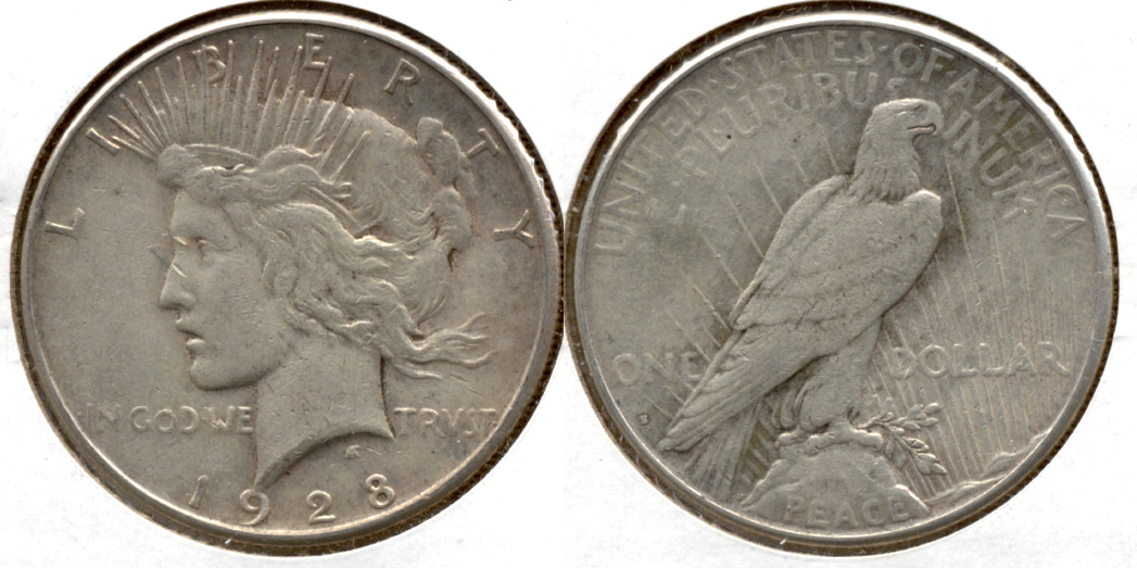 1928-S Peace Silver Dollar VF-20