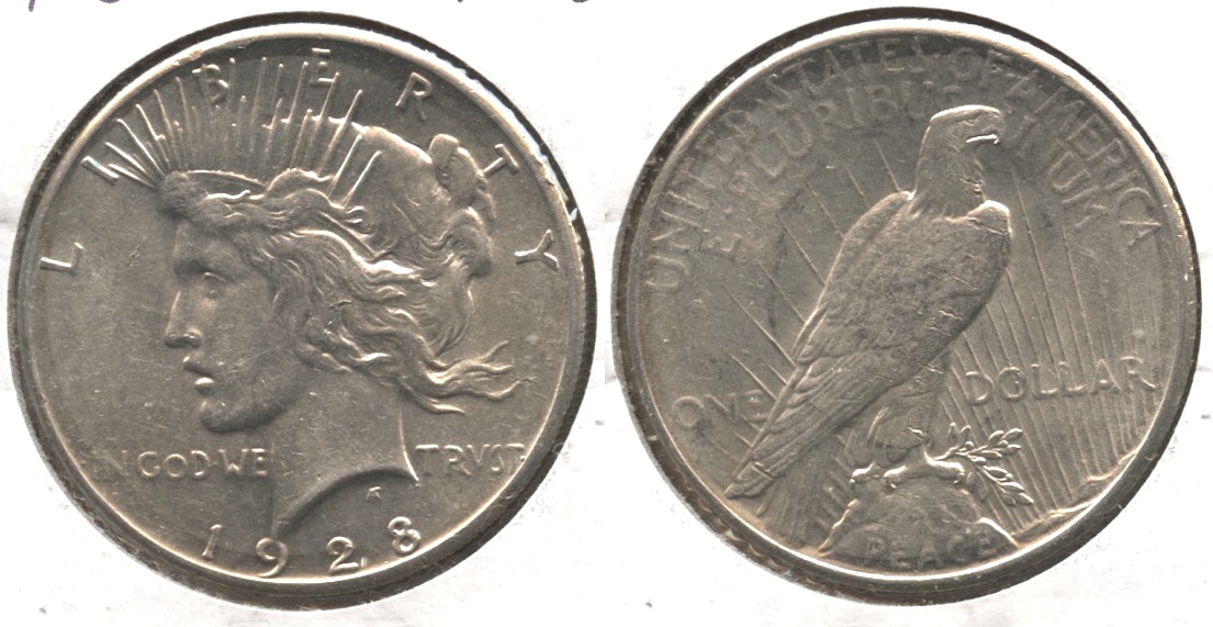 1928 Peace Silver Dollar AU-55 #a