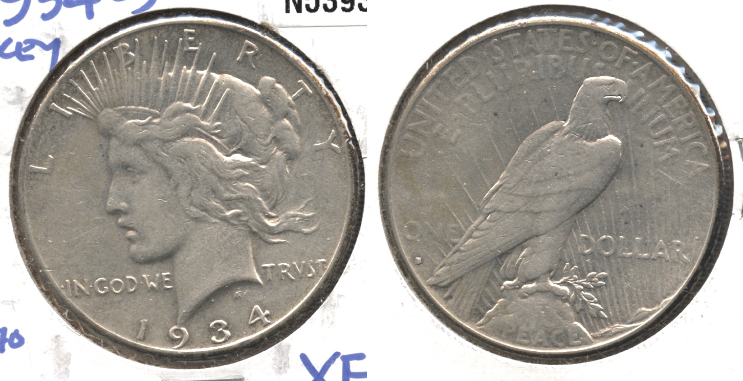 1934-S Peace Silver Dollar EF-40 #a