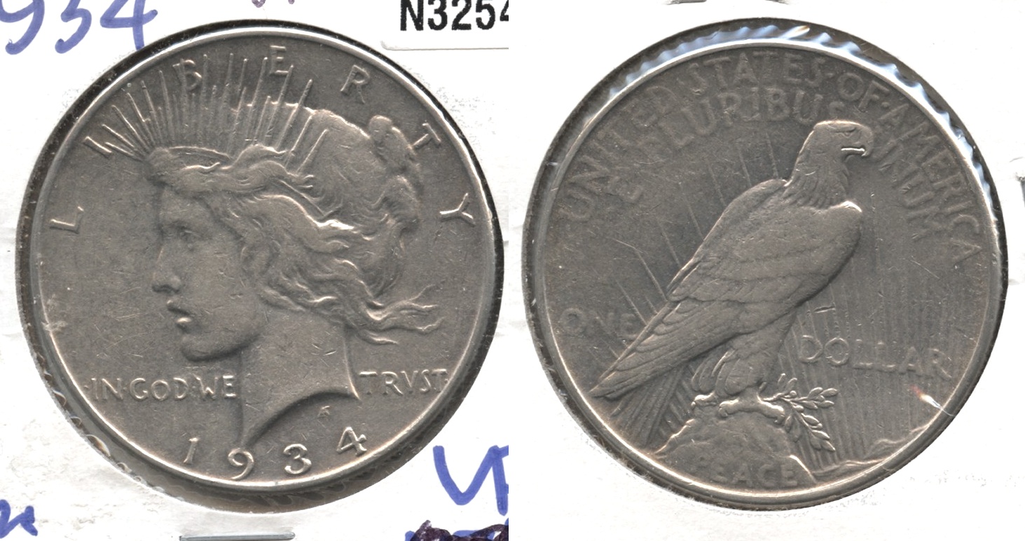 1934 Peace Silver Dollar VF-20 #c
