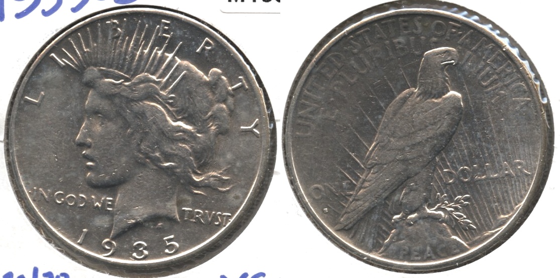 1935-S Peace Silver Dollar EF-45
