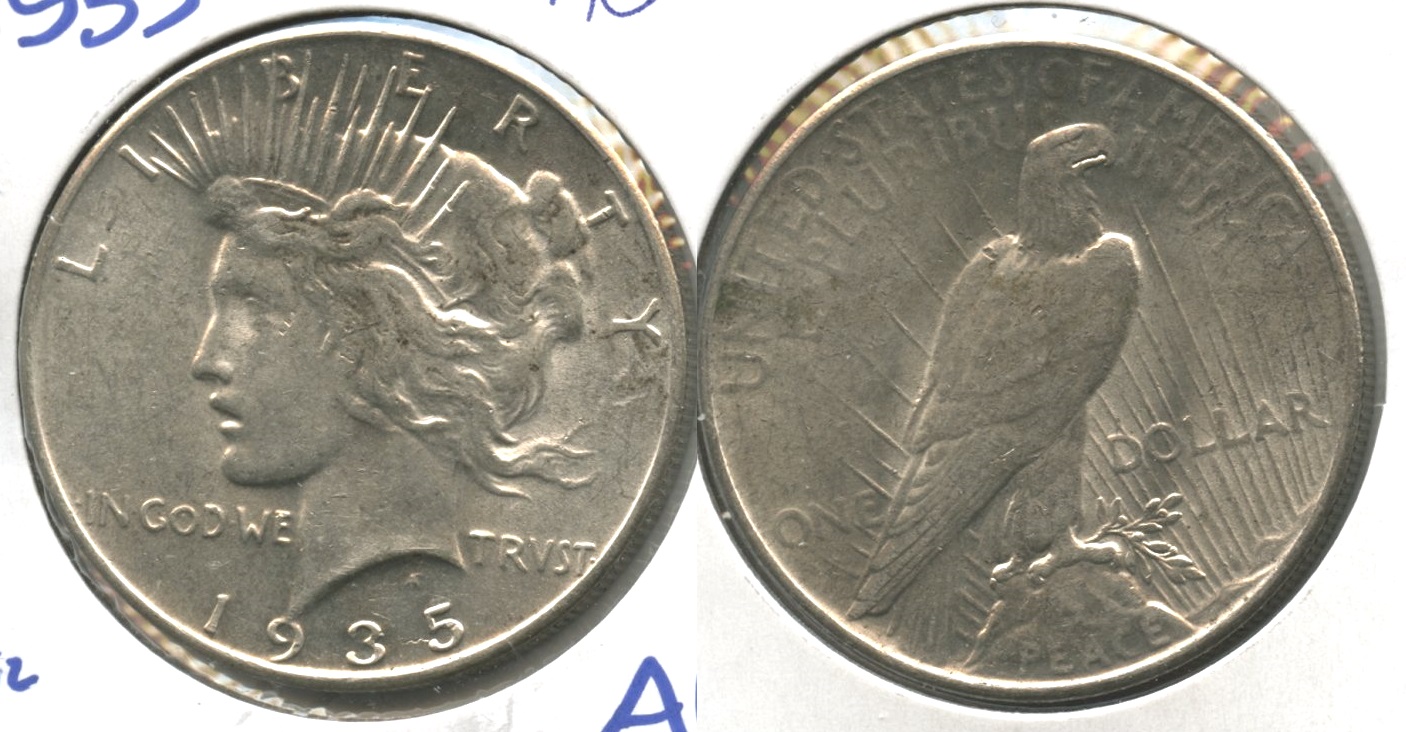 1935 Peace Silver Dollar AU-50 #i