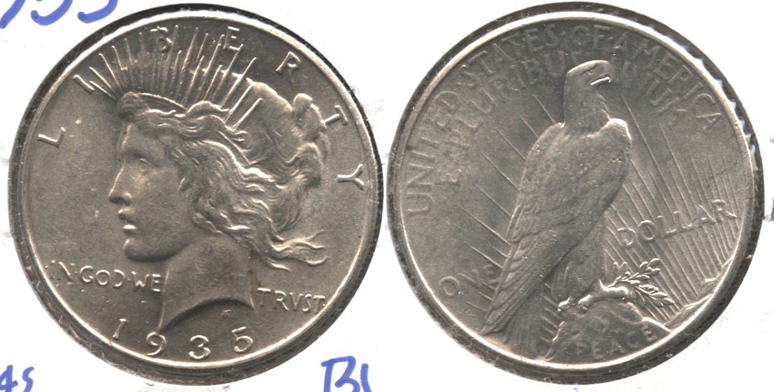 1935 Peace Silver Dollar MS-60 #c