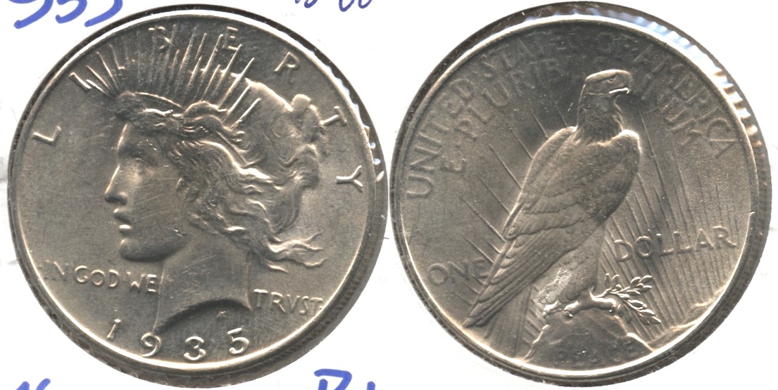 1935 Peace Silver Dollar MS-60 #g